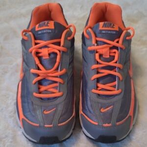 Nike Gray and Bright Orange Running Shoes